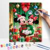 Disney Mickey Minnie Mouse Christmas oil painting digital painting art kit handmade diy gifts home decorations