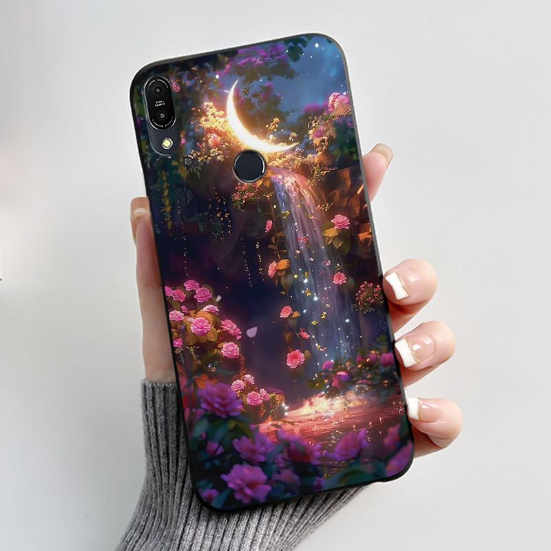 Чехол для Asus Zenfone Max Pro M1 ZB602KL ZB601KL X00TD / Max M1 ZB555KL X00PD, Чехол-Кролик Мультяшные Животные, Черный Мягкий Силиконовый Чехол