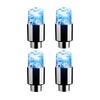 4Pcs Colorful LED Wheel Valve Lights Motorcycle Car Wheel Tire Valve Caps Universal Dustproof Bicycle Valve Cover