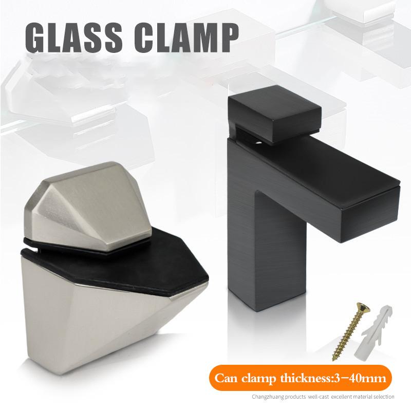 Регулируемый стеклянный держатель полки из сплава Стеклянные зажимы Держатель кронштейна для полки