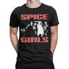 Spice Band Pattern T-shirt Retro 90s Style Spice Member Print Unisex Casual Shirt Machine Wash for All Seasons Comfort