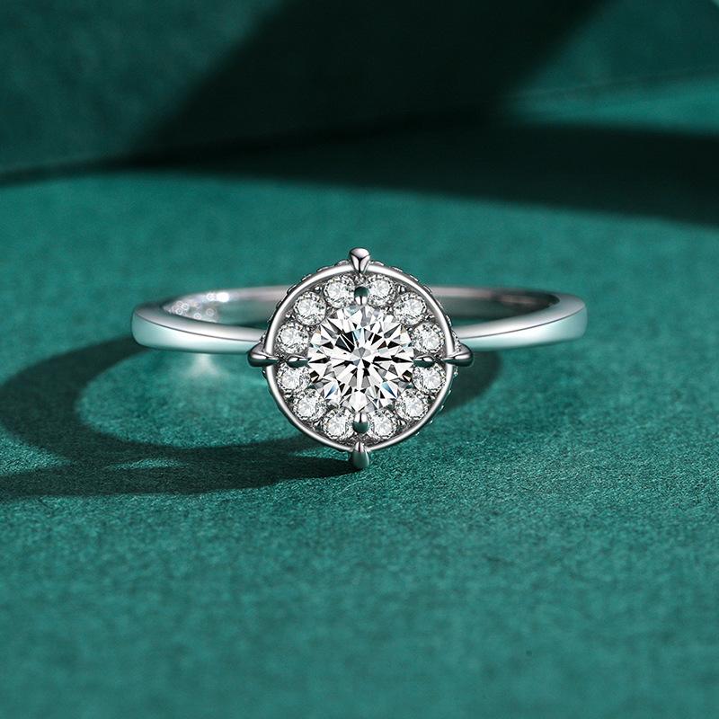 Tancise Classic стерлингового серебра 925 пробы кольцо с цирконом женские ювелирные изделия свадебное обещание вечерние подарок