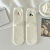 Antiskid Floor Sleep Sock Thick Mid Socks New Double-sided Cashmere Socks  Women