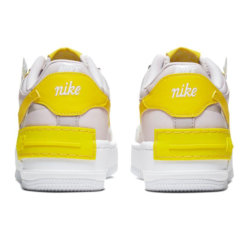 Nike Air Force 1 Low Shadow White Barely Rose Speed Yellow Women's Sneakers CJ1641-102