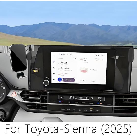 Car Phone Holder For Toyota Sienna LE 2025 [ Only For 8 Inch Touchscreen ] Auto Interior Accessories Best Cell Phones Mount Cellphone Mobile Cradle