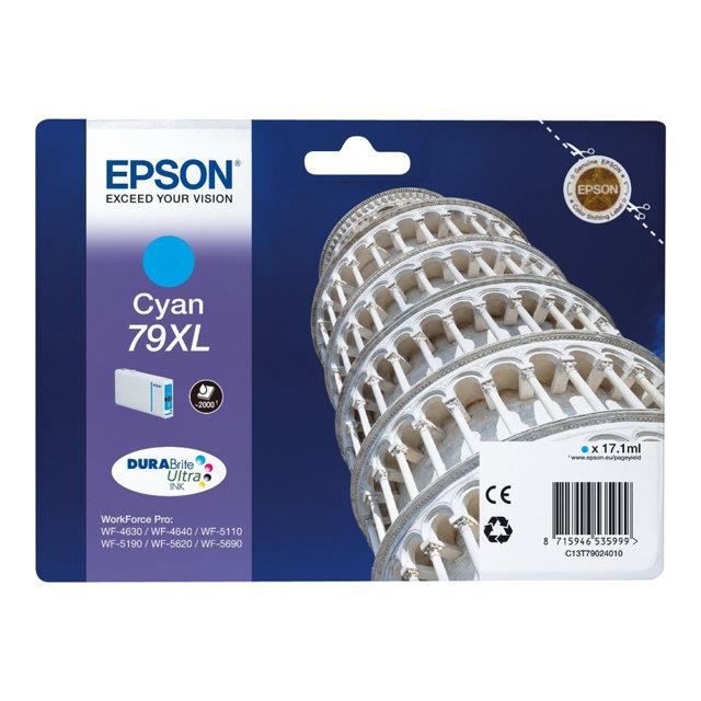 Epson Ink Cartridge 79 XL Cyan - Tower of Pisa (C13T79024010)
