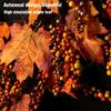 45cm Autumn Wreath Christmas Decoration Rattan Weave Berry Maple Leaf Thanksgiving Garland Door Hanging Wall Decor