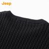 JEEP Men's Pure Cotton Crew Neck Sweater