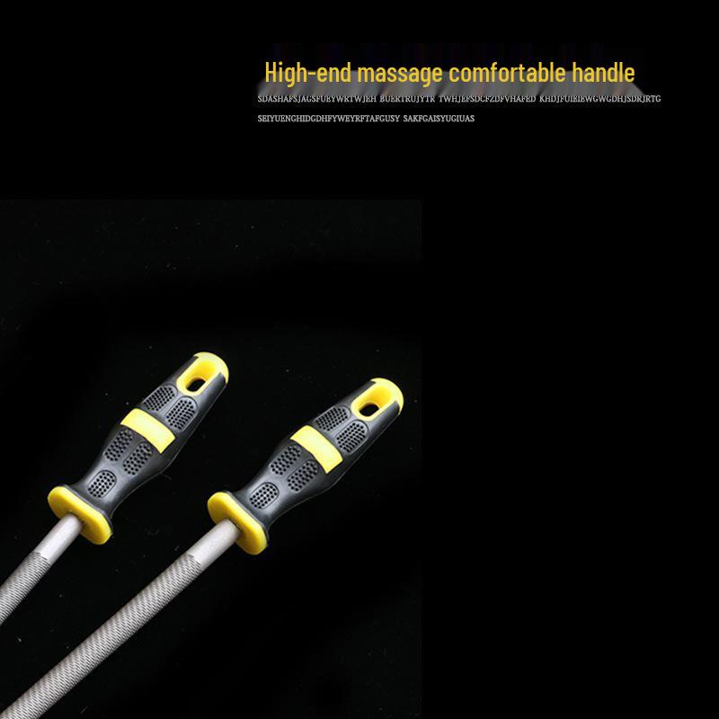 Ji Cuo Round File Set: Coarse, Medium, Fine Teeth - Steel Fitter Tool