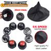 5 6 Speed Gear Shift Knob for Fiat 500 2012-2018 Chrome+Red 55344048