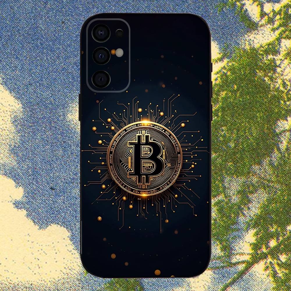 Криптовалюта Биткоин BTC Чехол для телефона для Samsung S25,S24,S21,S22,S23,S30,Ultra,S20,Plus,Fe,Lite,Note,10,9,5G Черный чехол