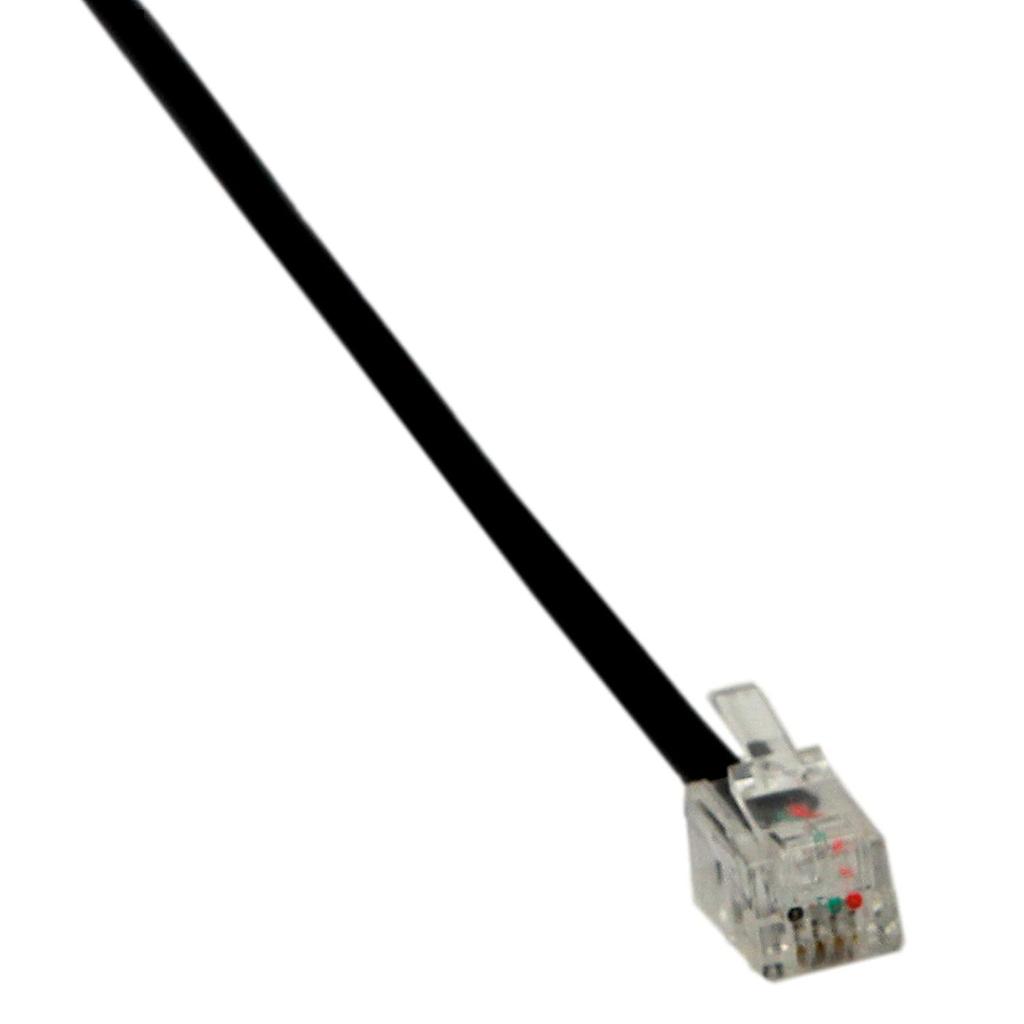 Telephone RJ9 Male to 2 Female 4P4C Connector Adapter Splitter Extension Cable