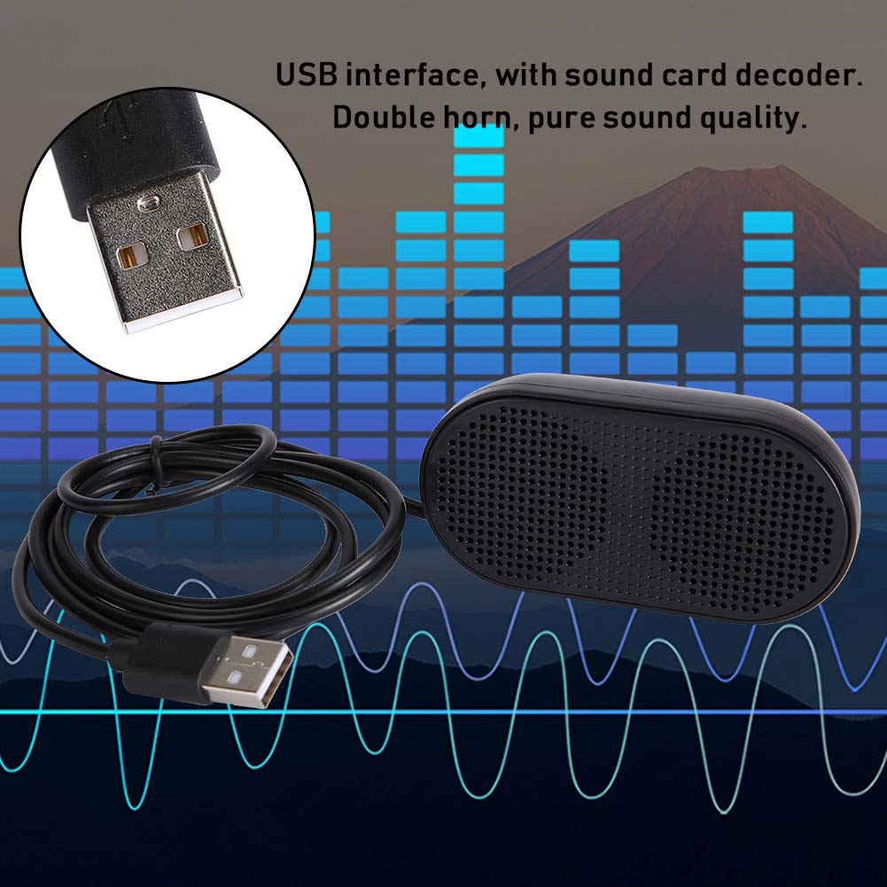 Компьютерная колонка Звуковая коробка Мини Портативная USB звуковая карта Декодер Маленький Совместимый Легкий Чистое качество звука USB-интерфейс Всенаправленный звук