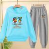 Autumn and Winter Sets for Boys and Girls Aged 3 to 12, 67 Sporty Cartoon Hoodies, Long Pants and Charming Hooded Pullovers