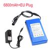 Суперперезаряжаемый литий-ионный аккумулятор 12 В, 6800–18 000 мАч + вилка европейского стандарта