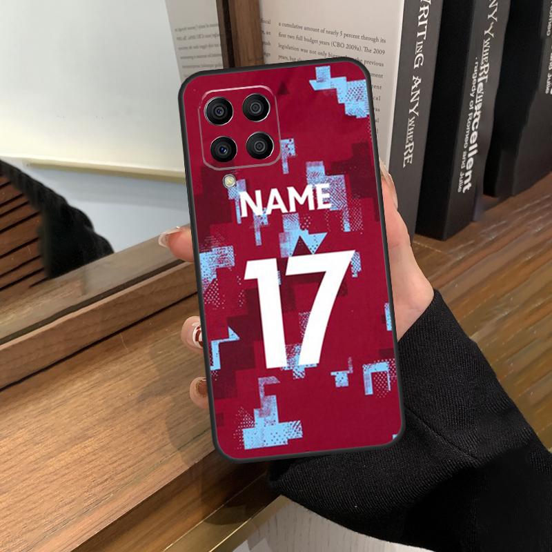Персонализированный футбольный номер имя для Samsung Galaxy M13 M23 M33 M53 M21 M31 M51 M30s M20 M12 M32 M52 M14 M34 M54 чехол для телефона
