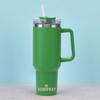 Термочашка на 40 унций, стакан из нержавеющей стали с вакуумной изоляцией и многоразовой соломинкой для путешествий, домашнего офиса
