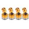 4PCS Aluminum Magnetic Stealth Invisible Body Post Mount for SCX10 4WD 1:10 RC Car Yellow