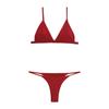 European and American new sexy bikini female Internet celebrities small breasts gather suspenders triangular swimsuit