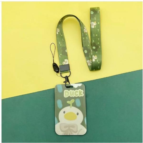 Держатель для карт с изображением фруктов, чехол для бизнес-бейджа из АБС-пластика, чехол для сотрудника, студенческий ремешок, держатель для удостоверения личности, имени