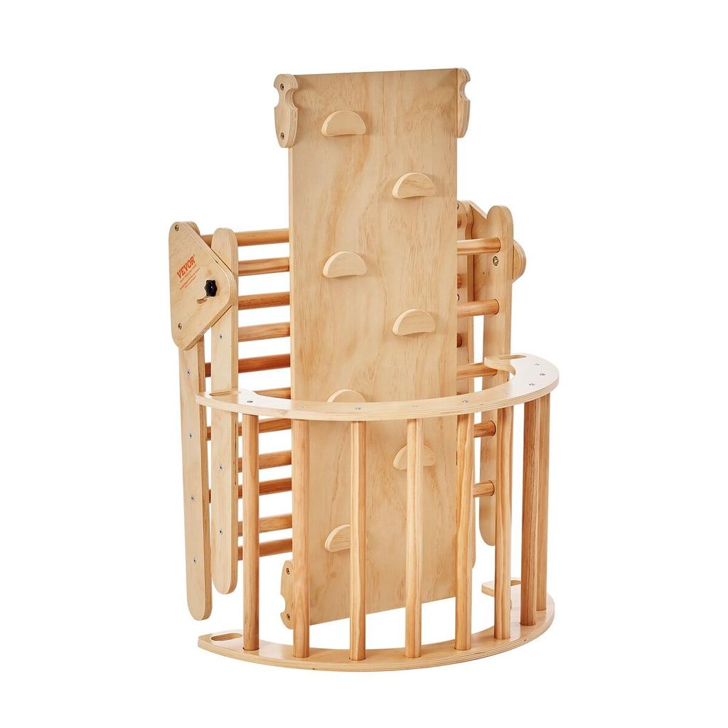 Pikler Triangle Set 5in1 Montessori Climbing Toys for Toddlers Large Wood