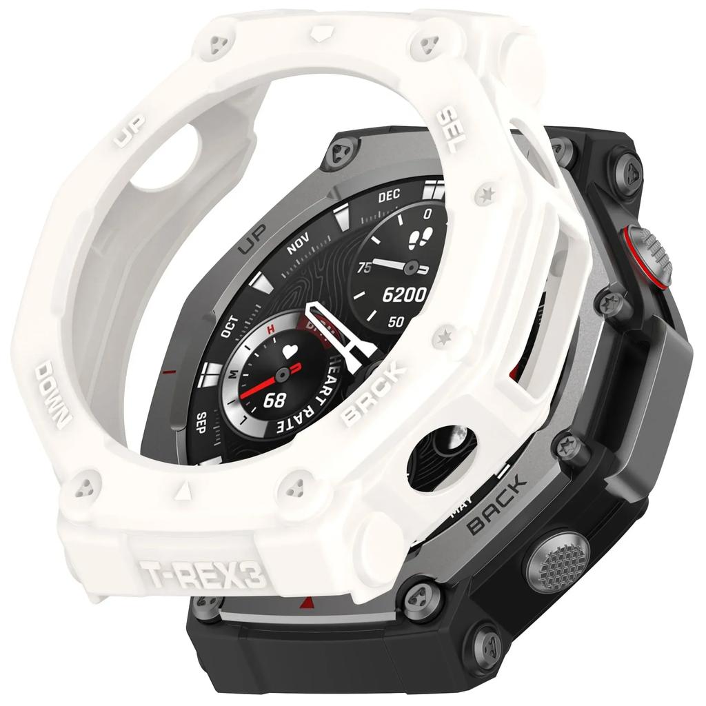 Защитный чехол из ТПУ для умных часов Amazfit T-rex 3, покрытие ремешка, мягкий силиконовый бампер для Trex 3Pro 48, защитный корпус, аксессуары