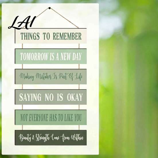 Inspirational Wooden Wall Art Hanging Sign Motivational Quote Wood Plaque Decor Vintage Spliced Decor Positive Saying for Bedroom Study Office Home
