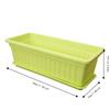 Plastic Rectangular Flower Pot With Tray Vegetable Planting Container Quality Plant Pot  Home