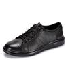 Men'S Casual Leather Shoes 2024 Autumn New Lace-Up Men'S Shoes Soft Leather Deerskin Non-Slip Soft Sole Leather Single Shoes