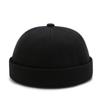 Dome Brimless Hat Unisex Solid Color Bucket Cap Retro Melon Docker Cap  Outdoor