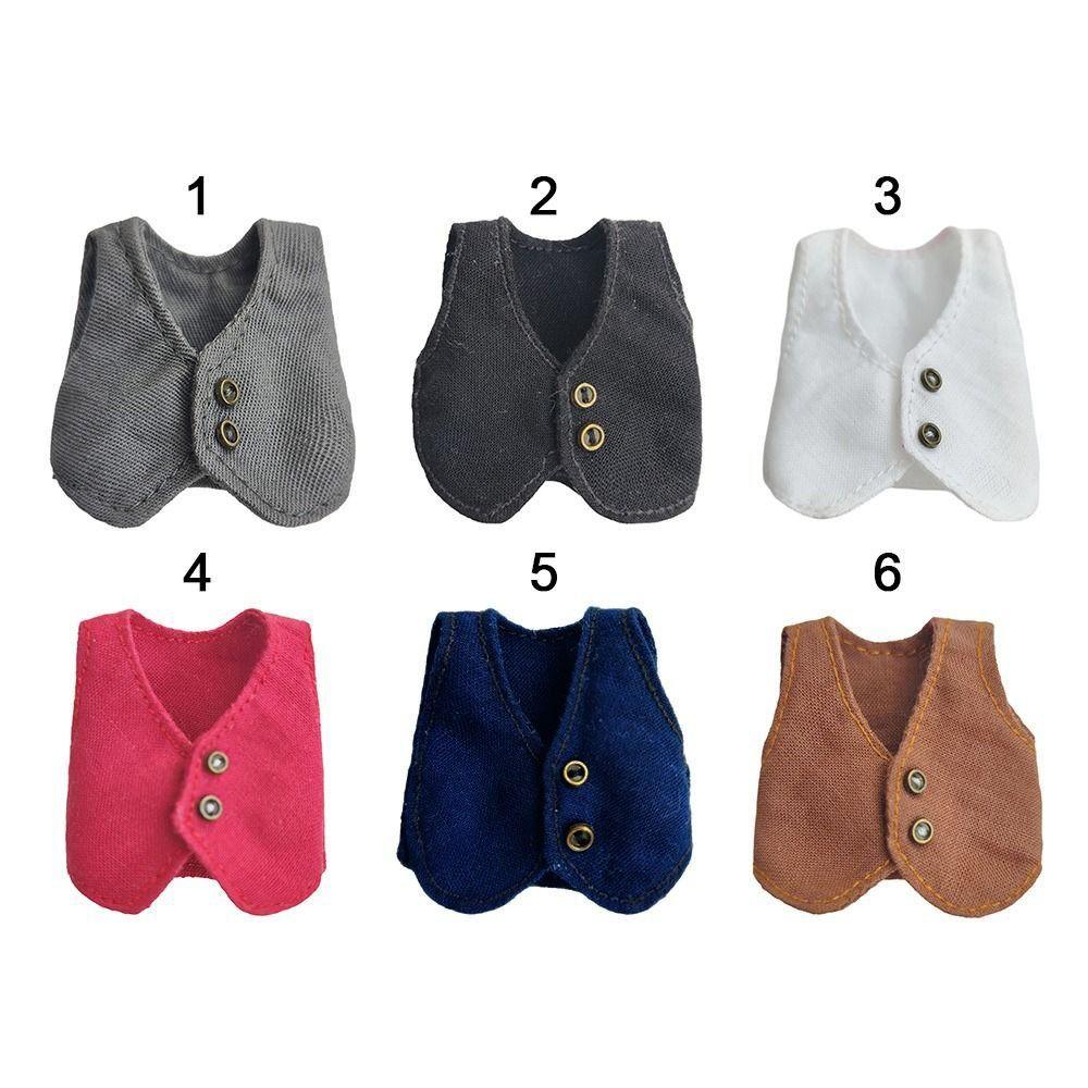 Boys Girls YMY Doll Clothes Casual Wear Doll Shirts New Vest Tops 1/11 ob11 dolls/1/12 Bjd Doll