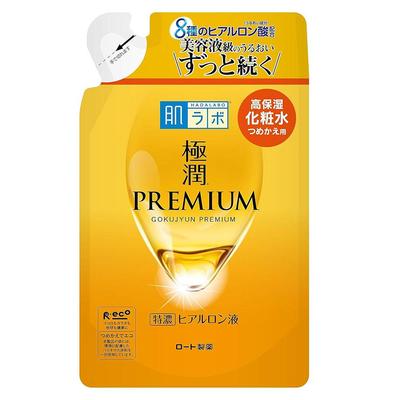 Hadalabo Hada labo Gokujyun Премиальный гиалуроновый лосьон, 170 мл, сменный блок s115