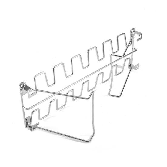 Roaster Rack Food Grade Heat Resistant Foldable Non-stick Grilling Stainless Steel Chicken Leg Wing Grill Rack BBQ Accessories