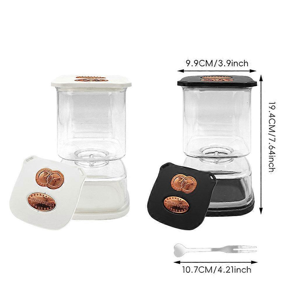 Glass Pickle Jar with Strainer Flip, Pickle Container Olive Hourglass Jars, Airtight Pickle Juice Separator from Wet and Dry, Pickles Storage Jar 34o