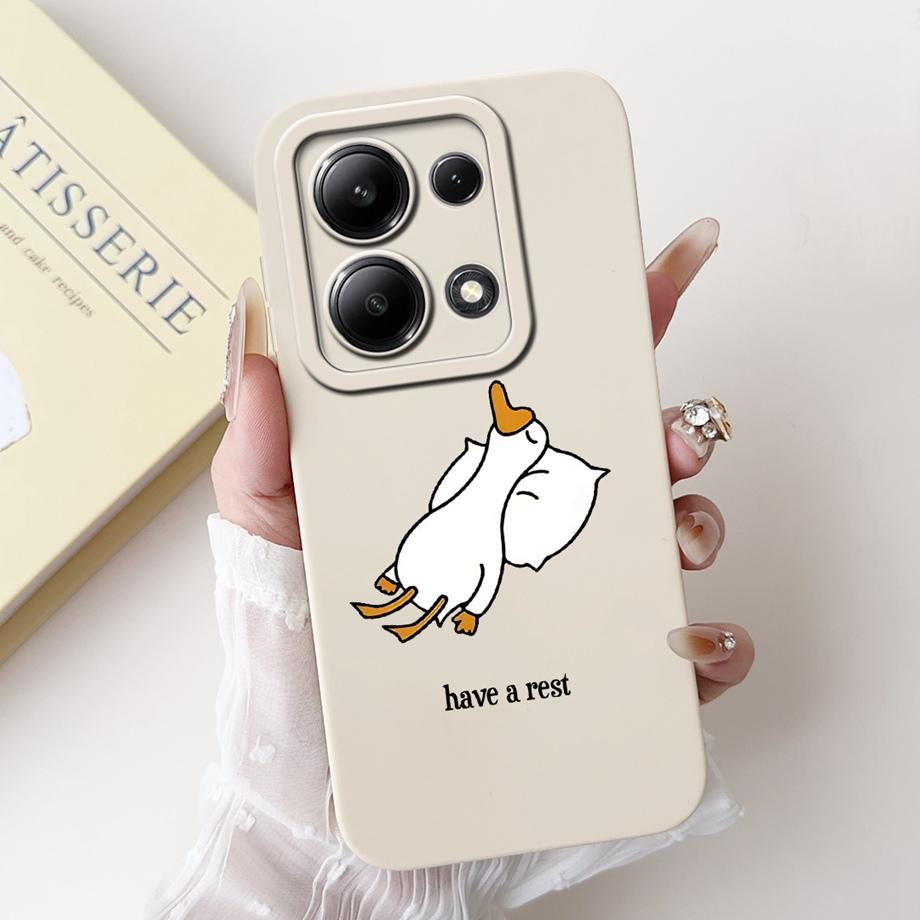 Чехол для телефона Xiaomi Redmi Note 13 Pro Plus, мягкий матовый силиконовый чехол Capa Redmi Note 13 Pro Note13 4G 5G, мультяшная задняя крышка
