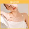 Minimalist Girls Necklace With Alloy Flower Pendant Christmas Gift Decoration