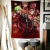 Heroes Unite Fiery Saga Tapestry Background Cloth Wallmounted Homestay Soft Decoration Tapestry Background Wall Hanging Cloth Work Of Art