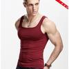Men's Slim Fit Square Neck Cotton Tank Top for Summer Fitness