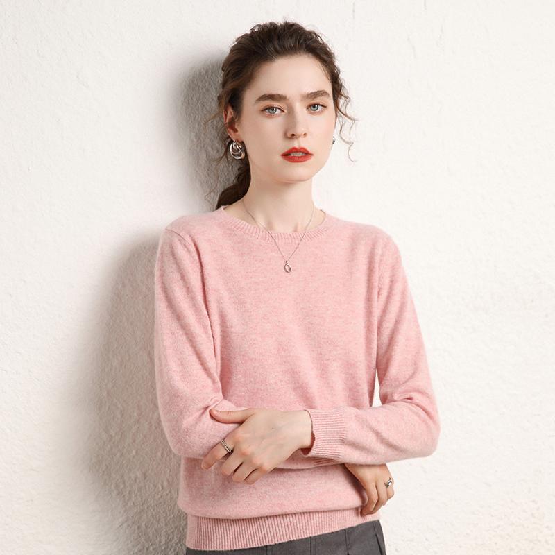 Женский кашемировый свитер Qinghe кашемир 100% кашемир, женский осенне-зимний кашемировый свитер, мягкий и теплый