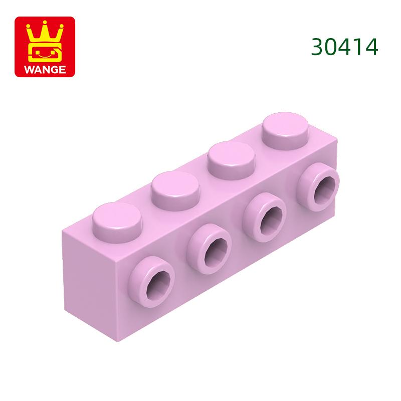 Нетоксичный 63 шт./лот 30414 Модифицированный 1x4 с шипами сбоку Цветные детали MOC Аксессуары Совместимые с Кирпичиками DIY Детская игрушка Конструктор