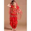 5/ Belly Dance Costume Harem Pant Hip Scarf Fancy Dress
