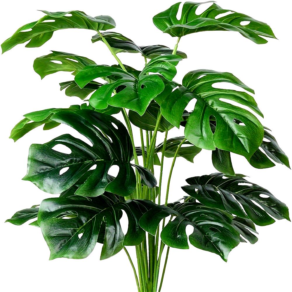 1 шт. Яркие искусственные листья пальмы - реалистичная зелень с тропическими искусственными листьями, идеально подходит для гостиной, спальни, домашнего декора