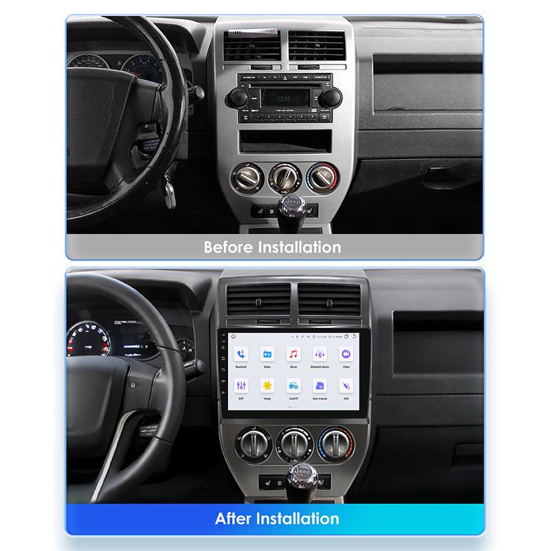 2007-2009 Jeep Compass Android GPS-навигатор с большим экраном