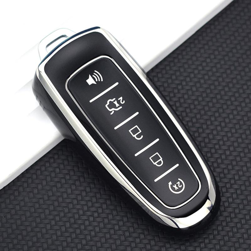 Новый чехол для дистанционного ключа из ТПУ с 5 кнопками, брелок для Ford Edge Explorer, Escape Focus Taurus Flex Lincoln MKS MKT MKX MKZ, аксессуары для навигатора