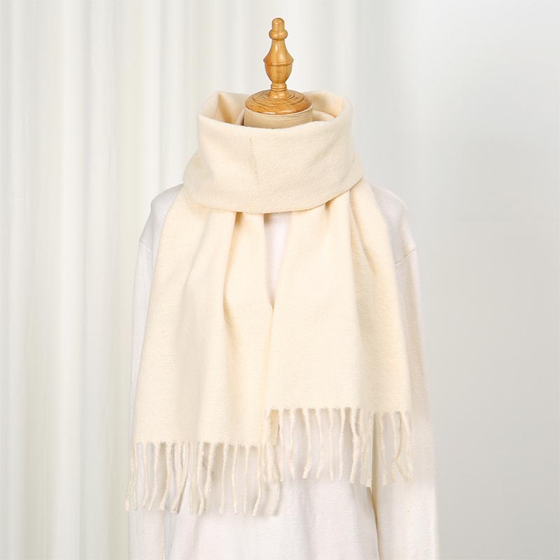 Solid Color Women Imitation Cashmere Winter Warm Scarf Shawls Thick Neckerchief Foulard Echarpe Wrap Designer Unisex Pashmina