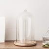 Clear Glass Jar Dome Cover Decorative Clear Glass Dome Cloche Bell Cover Fresh Flower Glass Cover
