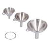 3PCS Stainless Steel Funnel Mini Funnel Oil Vinegar Wine Spice Sauce Leakage Household Oil Leakage