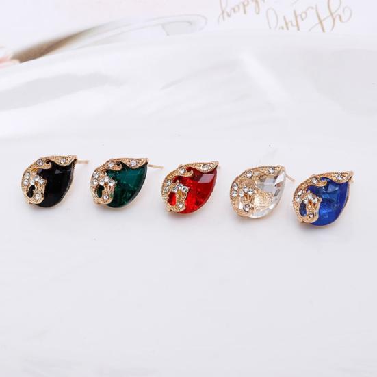 Женский комплект ювелирных изделий, блестящие капли воды в форме горного хрусталя, ожерелье, серьги, кольцо, подарок