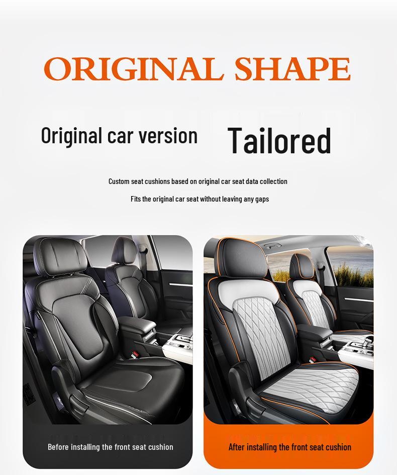 Современный универсальный чехол на автомобильное сиденье MUFASA, полная кожаная обивка, подходит для 23 моделей, подушка для четырех сезонов.