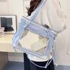 PU Leather Shoulder Ita Bag PVC Y2K Anime Display Bag Storage Bag Goth Transparent Handbag  Women